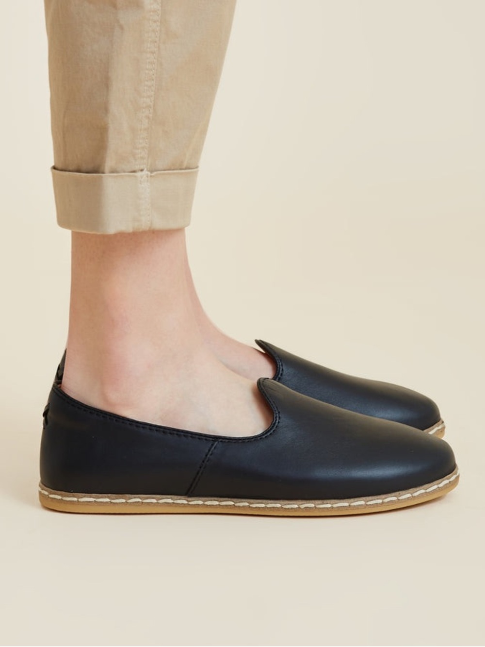 Charix Black Slip On Shoes